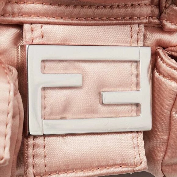 Fendi Baby Pink Nylon Convertible Multipocket Belt Baguette Bag 8BR808 - Picture 6 of 11